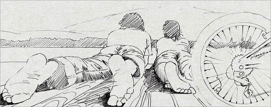 眼睛廣告在法拉利自行車廣告項目提案設計當中的創意設計提案稿之一