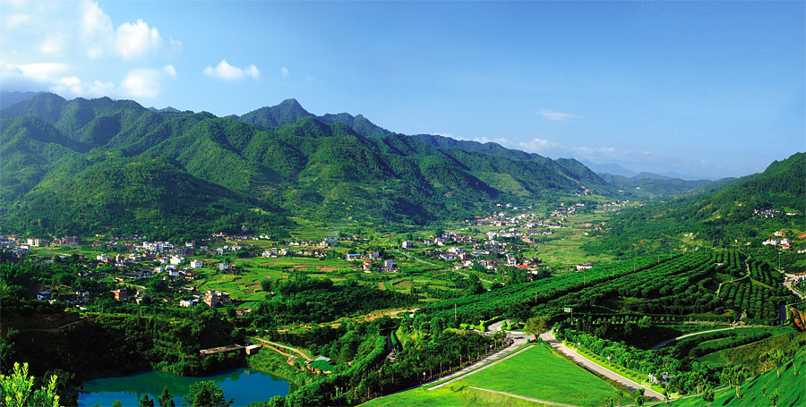 黑眼睛廣告為雁鳴湖旅游度假村宣傳推廣拍攝的風光圖片之客家村落