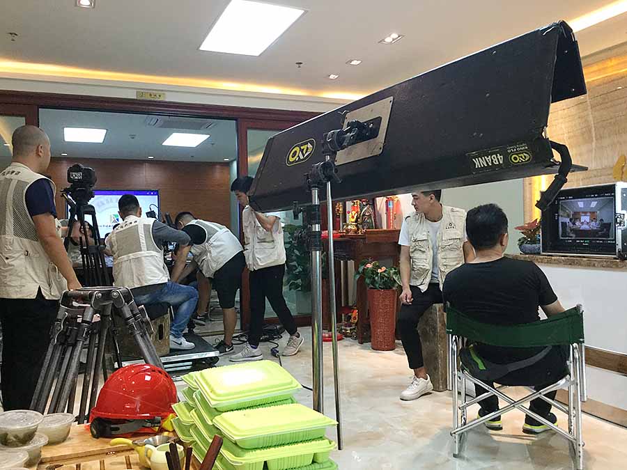 綠奧環(huán)境企業(yè)專(zhuān)題片拍攝現(xiàn)場(chǎng)