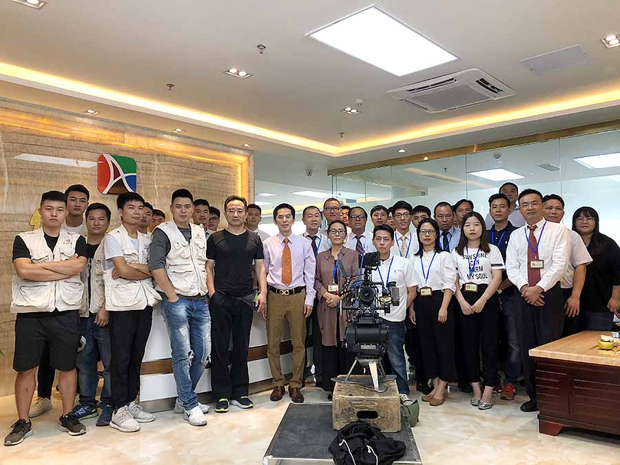 綠奧環(huán)境企業(yè)專(zhuān)題片拍攝現(xiàn)場(chǎng)