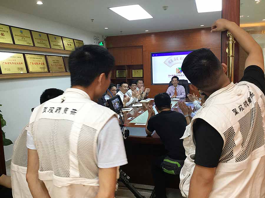 綠奧環(huán)境企業(yè)專(zhuān)題片拍攝現(xiàn)場(chǎng)